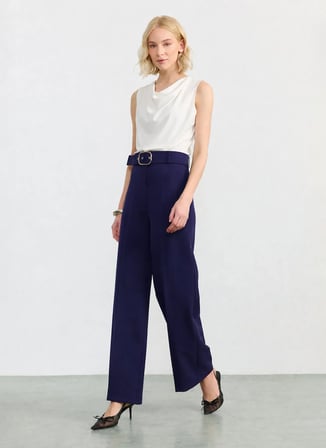 Selen Lacivert Kadın Pantolon 26YSL5593