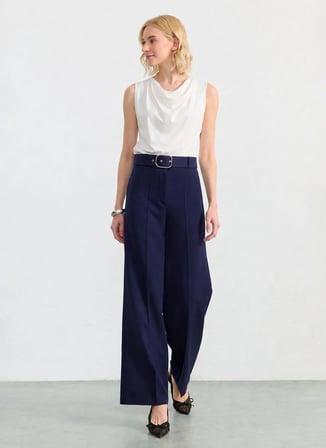 Selen Lacivert Kadın Pantolon 26YSL5593