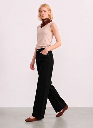 Selen Siyah Kadın Pantolon 26YSL5627