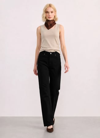Selen Siyah Kadın Pantolon 26YSL5627