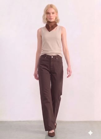 Siyah Kadın Pamuklu Pantolon 26YSL5627