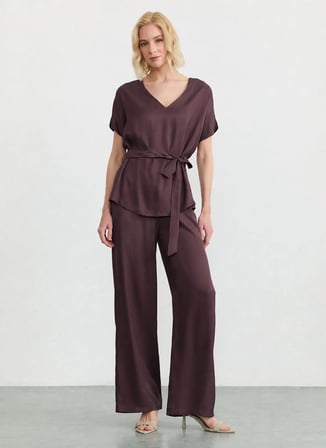 Selen Kahverengi Kadın Pantolon 26YSL5602