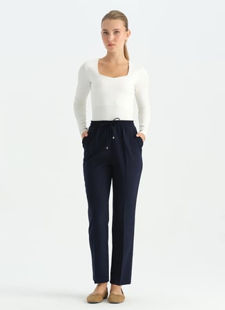 Selen Lacivert Kadın Pantolon 26KSL5653