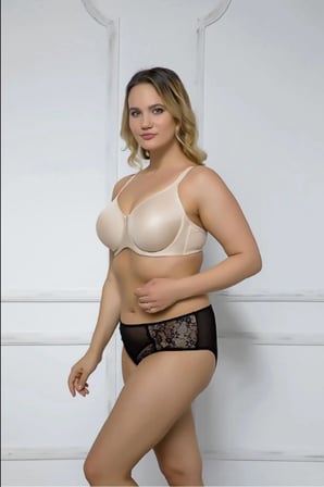 Moonlight 2165 Pamuk ( Cotton ) Minimizer Toparlayıcı Balenli Sütyen 