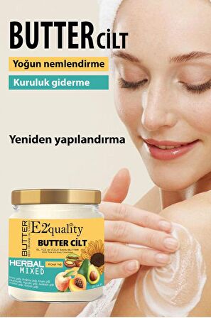 E2'quality Butter Cilt Bakım Yağı 210 ml