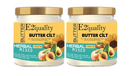 E2'quality Butter Cilt Bakım Yağı İkili Paket 210 ml x 2 adet 