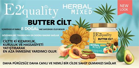 E2'quality Butter Cilt Bakım Yağı İkili Paket 210 ml x 2 adet 