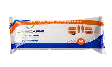 Onecare Bariyer Kremli Ped Mendil 50'li