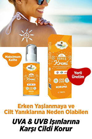 Tubalife Spf 50 Güneş Kremi 150 ml - Cilt Aydınlatıcı Ton Eşitleyici Uva - Uvb Koruyucu