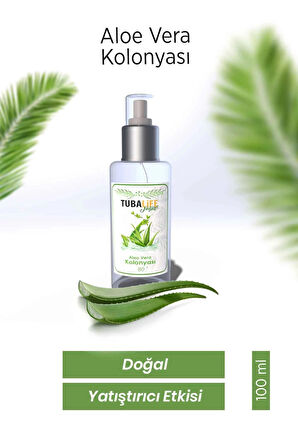 Tubalife Aloe Vera Kolonyası 100 ml - Doğal, Yatıştırıcı Etkili