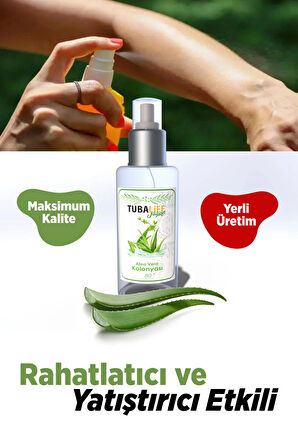 Tubalife Aloe Vera Kolonyası 100 ml - Doğal, Yatıştırıcı Etkili