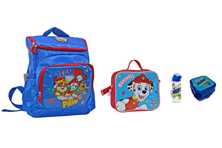 Paw Patrol Kaliteli Geniş Okul Çantası Seti (4 parça)