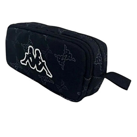 KAPPA KALEM ÇANTASI 1965 SİYAH ÇİFT BÖLMELİ