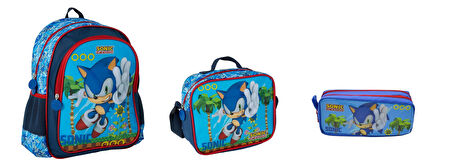 Sonic Okul Çantası ,Beslenme Çantası ve Kalemlik