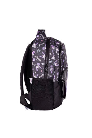 KUROMİ Görselli Okul Sırt Çantası 2734 Lila Siyah (3 LÜ SET)