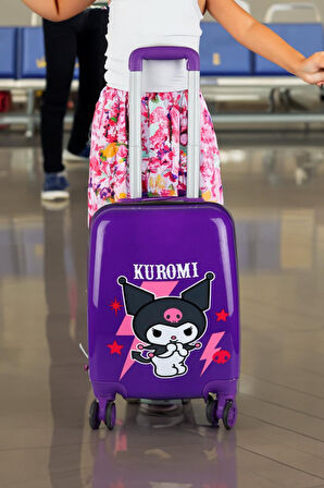 DEKOMUS İLE TÜRKİYE'DE İLK VE TEK YENİ SEZON LİSANSLI KUROMI 40 CM KABİN BOY BAVUL / VALİZ