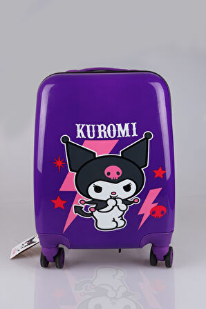 DEKOMUS İLE TÜRKİYE'DE İLK VE TEK YENİ SEZON LİSANSLI KUROMI 40 CM KABİN BOY BAVUL / VALİZ