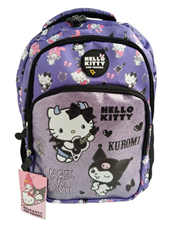 Hello Kitty ve Kuromi Angels And Devil  Okul Sırt Çantası 3260
