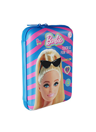Barbie Çok Renkli Kız Çocuk Kalem Çantası 3325-BARBİE KALEM ÇANTASI