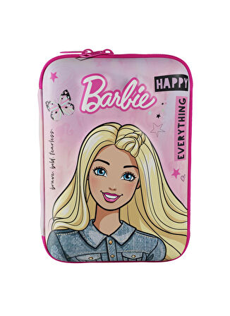 Barbie Çok Renkli Kız Çocuk Kalem Çantası 3326-BARBİE KALEM ÇANTASI