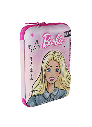 Barbie Çok Renkli Kız Çocuk Kalem Çantası 3326-BARBİE KALEM ÇANTASI