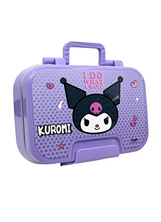 Kuromi Mor Beslenme Kabı 3471-KUROMI ÇELİK BESLENME KUTUSU