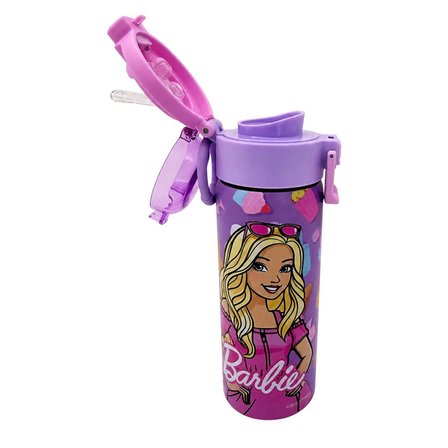Barbie Çift Fonksiyon Kapaklı Çelik Matara 600Ml 3840