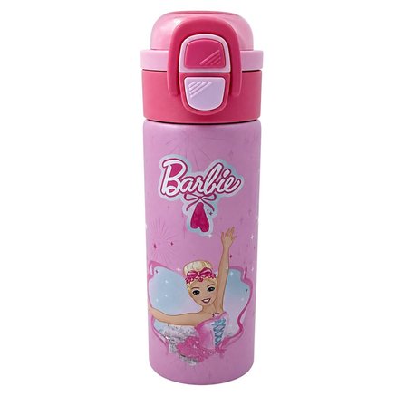 Barbie Çift Fonksiyon Kapaklı Çelik Matara 600Ml 3841