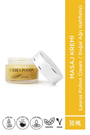 Nefes Açıcı Baş Kas Eklem Ağrı Kesici Rahatlatıcı Masaj Kremi Laurus Potion - Defne İksiri Kremi - 30ml