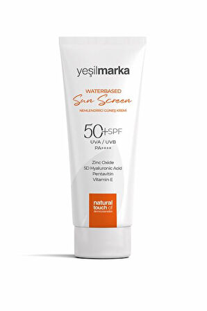 YEŞİL MARKA SU BAZLI NEMLENDİRİCİ GÜNEŞ KREMİ (50 SPF) 50 ML