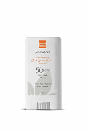 YEŞİL MARKA STİCK GÜNEŞ KREMİ 50 SPF 12G