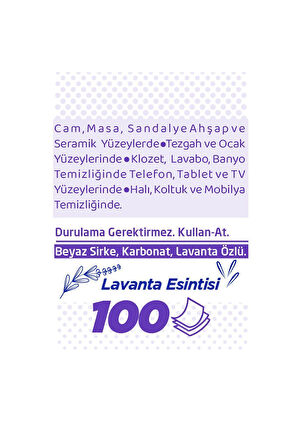 Mr. Oxy Lavanta Kokulu Yüzey Temizlik Havlusu 3x100 Yaprak