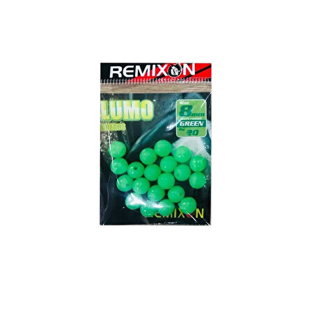 Remixon 8 mm Yuvarlak Soft Boncuk YEŞİL