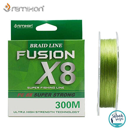 Remixon Fusion X8 İp Misina 300mt 0.20mm 11.4kg Yeşil