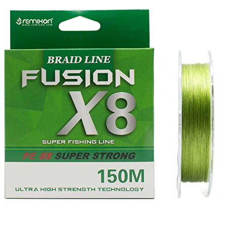 Remixon Fusion x8 Green İp Olta Misinası 150mt GREEN-0,25 MM