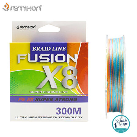 Remixon Fusion X8 İp Misina 300mt 0.22mm 14kg Multi