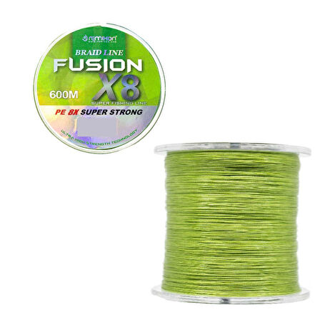 Remixon Fusion x8 Green İp Olta Misinası 600mt GREEN-0,30 mm