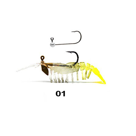 Remixon Ayu Shrimp Karides 7.5 cm 7.2 gr Silikon Yem 01