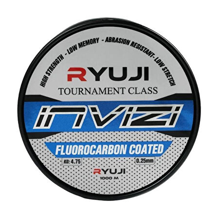 Ryuji Invızı FluoroCarbon Clear Misina 1000 mt 0,30 mm