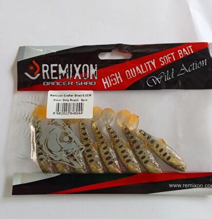 REMİXON CRAFTER SHAD 6.5 CM SİLİKON YEM DİRTY ROACH 