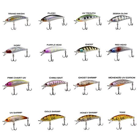 Ryuji Baby Minnow Sinking 5cm 4.5gr Maket Yem