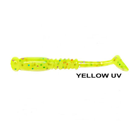 Ryuji Rock Tail 4cm Kokulu Silikon Yem [12 adet] Yellow Glow