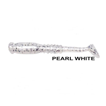 Ryuji Rock Tail 4cm Kokulu Silikon Yem [12 adet] Pearl White Glow
