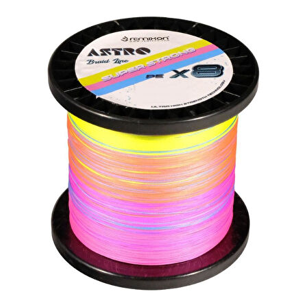 Remixon Astro PE 8x İp Misina MultiColor-1500 MT-0,43 MM