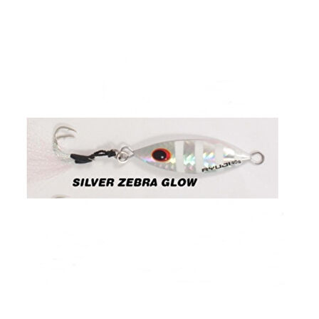 Ryuji Slow King Jig Yem Silver Zebra Glow-30 Gr