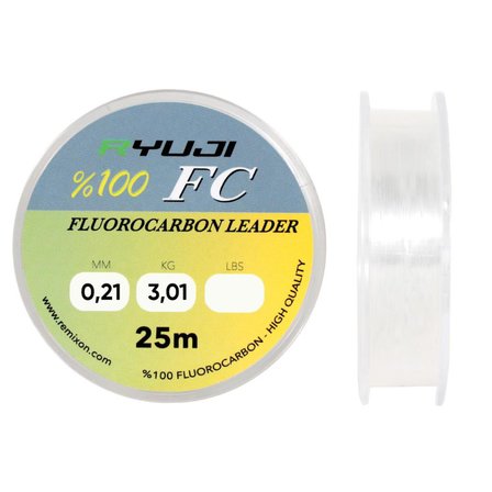 Fluorocarbon Lider Misina - Ryuji Leader - 25 mt - 0,21mm