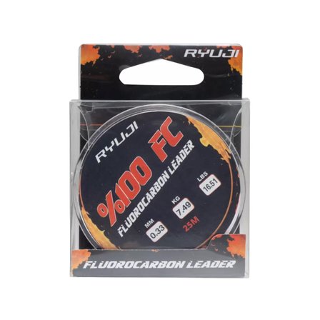 Fluorocarbon Lider Misina - Ryuji Leader - 25 mt - 0,33mm