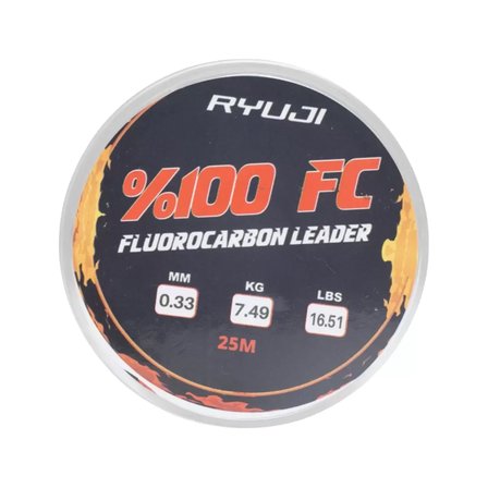 Fluorocarbon Lider Misina - Ryuji Leader - 25 mt - 0,33mm