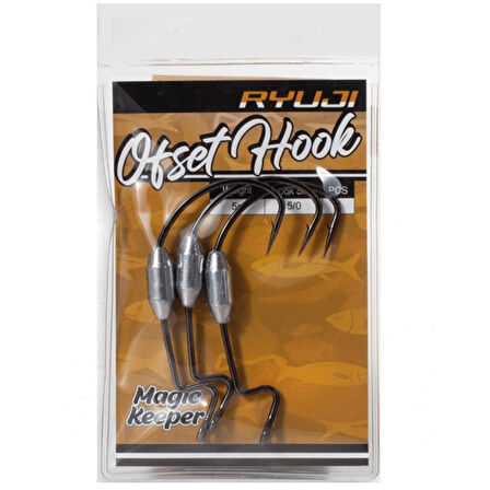 Ryuji Ofset Hook Jig Head Zoka [3 Adet] 5 Gr-NO:3/0