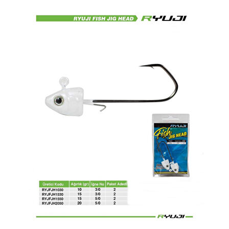 Ryuji Fish Jig Head İğne 10 Gr-NO:3/0